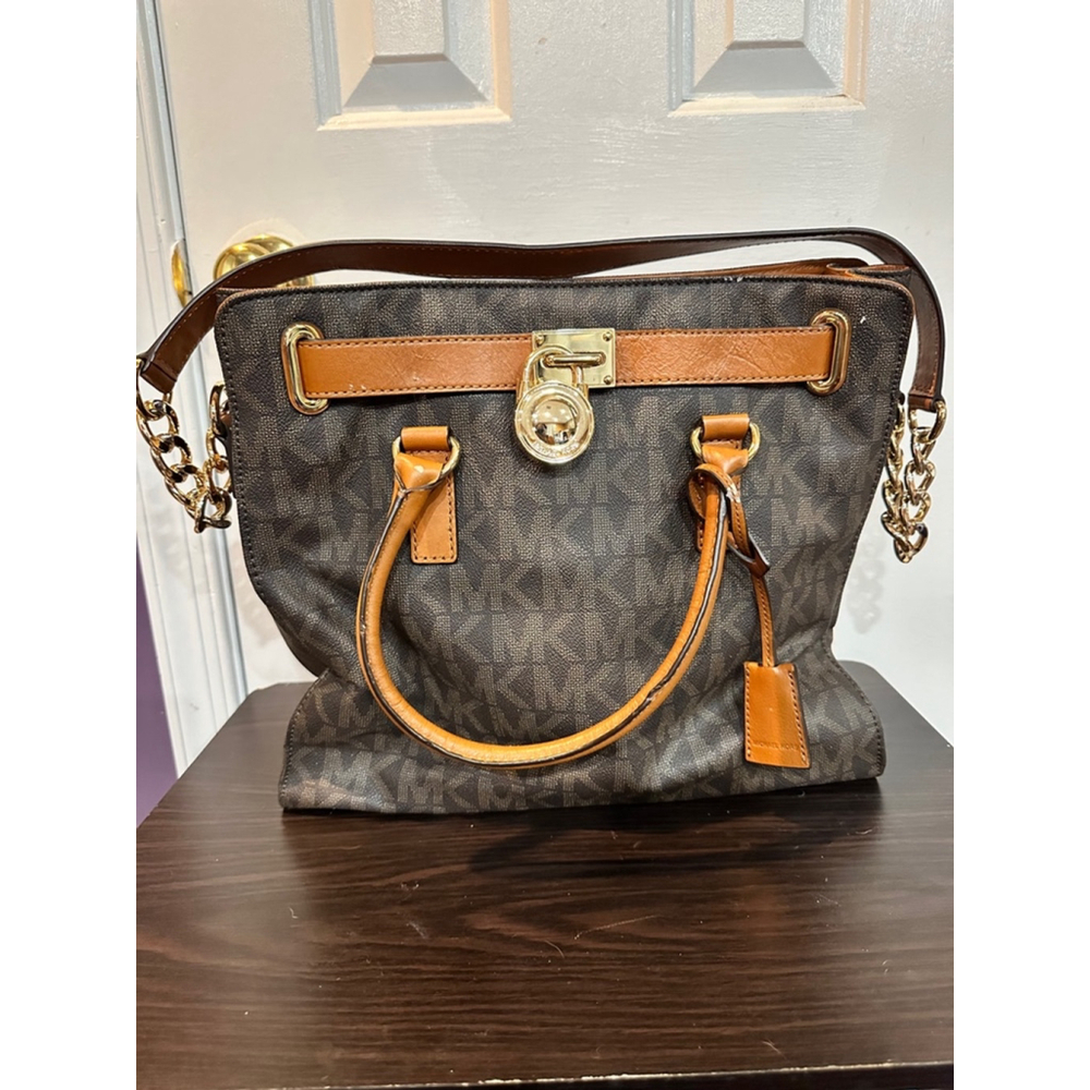 Michael Kors Brown & Tan Tote Bag